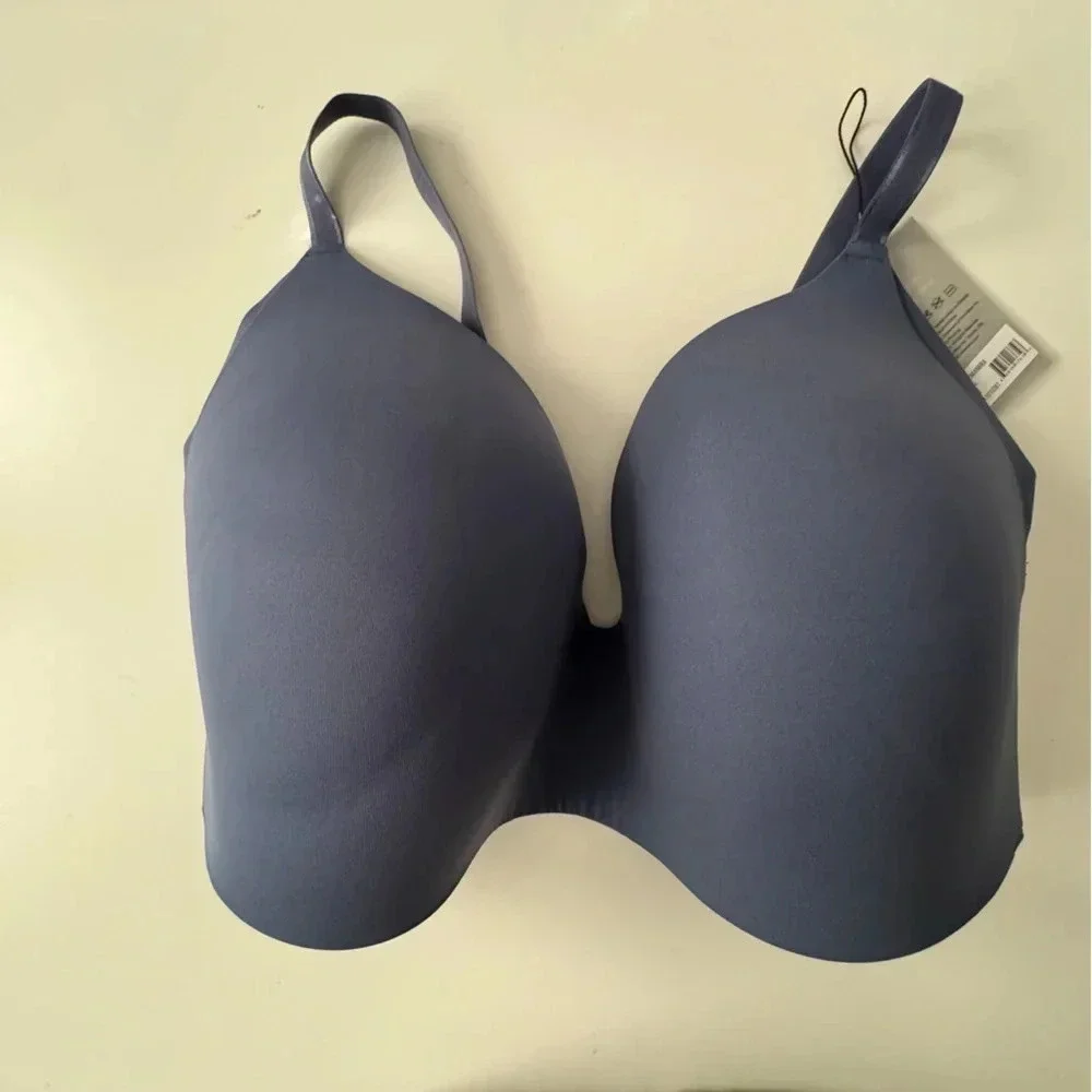 NWT KNIX WingWoman Molded Contour Bra Indigo blue Size 8+ 40-42 F/G